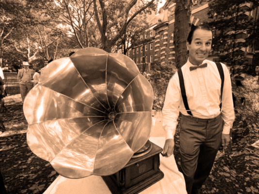 Michael Cumella and His Phonograph